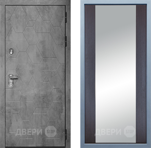 Входная металлическая Дверь Дива МД-51 Д-15 Зеркало Венге в Подольск