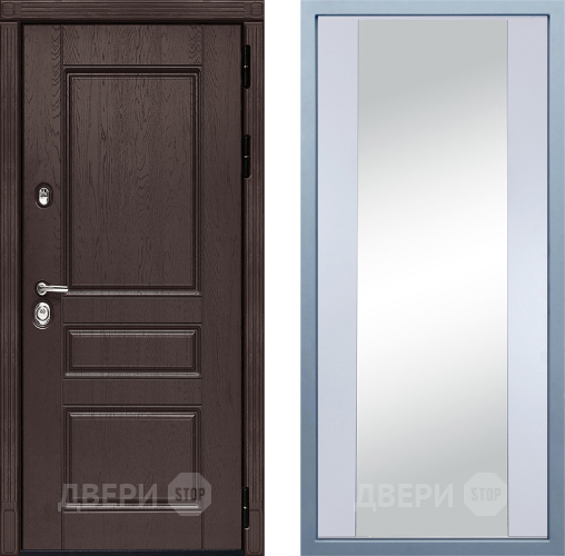 Дверь Дива МД-90 Д-15 Зеркало Белый в Подольск
