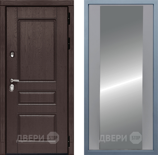 Входная металлическая Дверь Дива МД-90 Д-15 Зеркало Силк Маус в Подольск