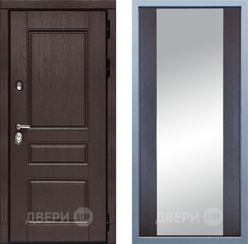 Входная металлическая Дверь Дива МД-90 Д-15 Зеркало Венге в Подольск