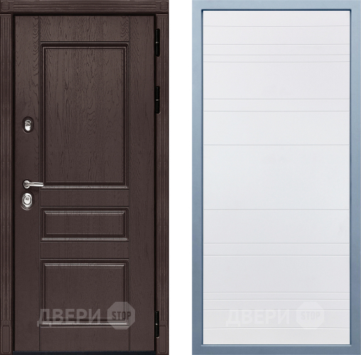 Входная металлическая Дверь Дива МД-90 Д-5 Белый в Подольск