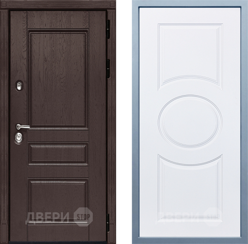 Входная металлическая Дверь Дива МД-90 Д-8 Белый в Подольск