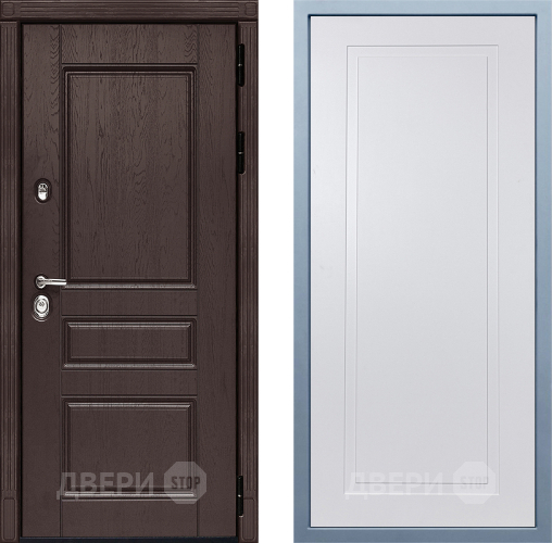 Входная металлическая Дверь Дива МД-90 Н-10 Белый в Подольск