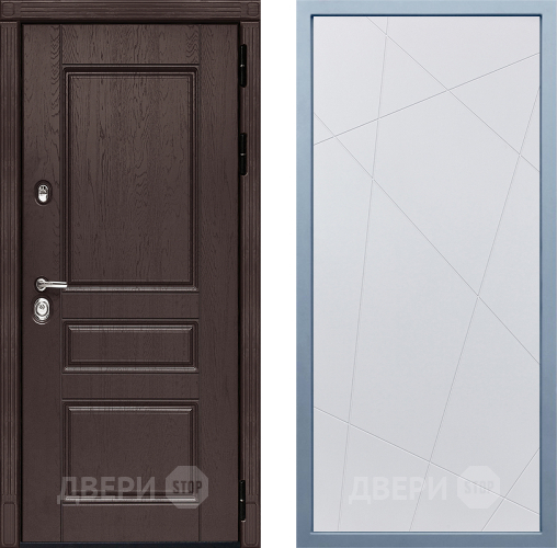 Входная металлическая Дверь Дива МД-90 Д-11 Белый в Подольск
