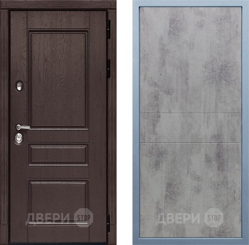Входная металлическая Дверь Дива МД-90 М-1 Бетон темный в Подольск