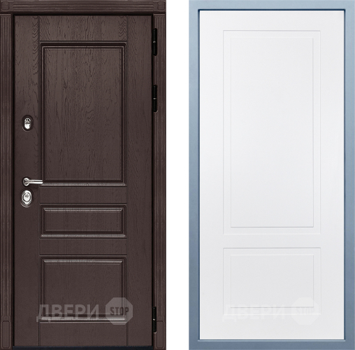 Входная металлическая Дверь Дива МД-90 Н-7 Белый в Подольск