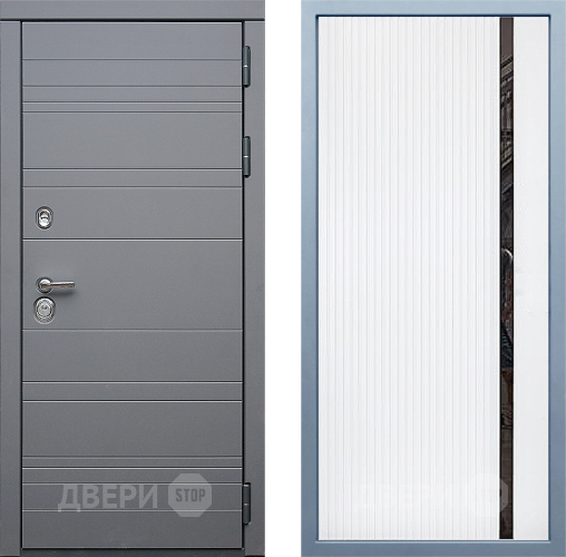 Входная металлическая Дверь Дива МД-39 МХ-46 Белый матовый в Подольск