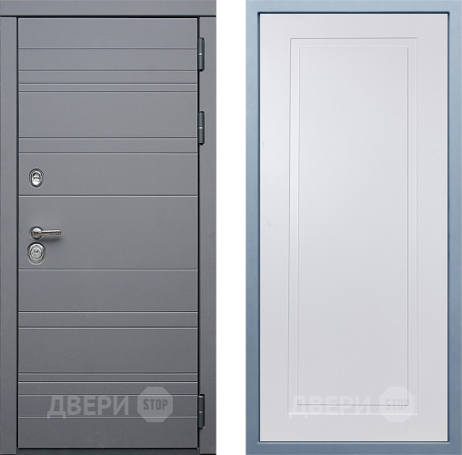 Входная металлическая Дверь Дива МД-39 Н-10 Белый в Подольск