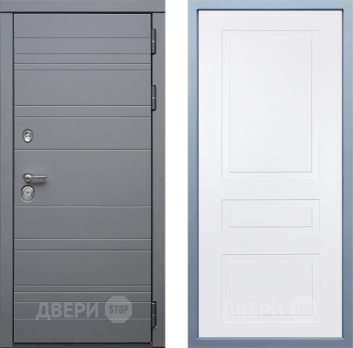 Входная металлическая Дверь Дива МД-39 Н-13 Белый в Подольск
