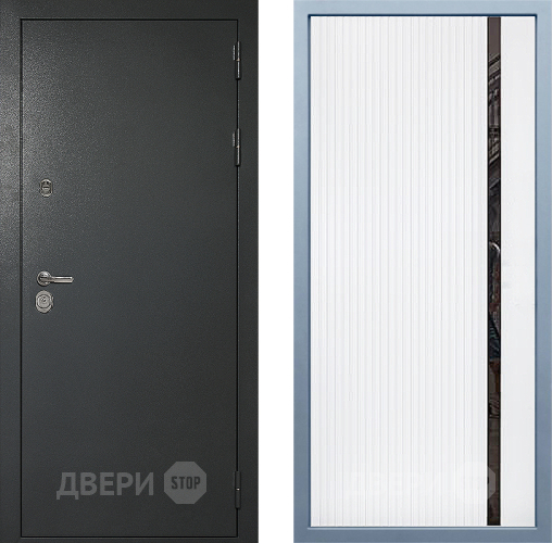 Входная металлическая Дверь Дива МД-40 Титан МХ-46 Белый матовый в Подольск