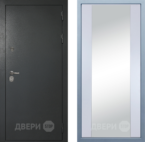 Дверь Дива МД-40 Титан Д-15 Зеркало Белый в Подольск