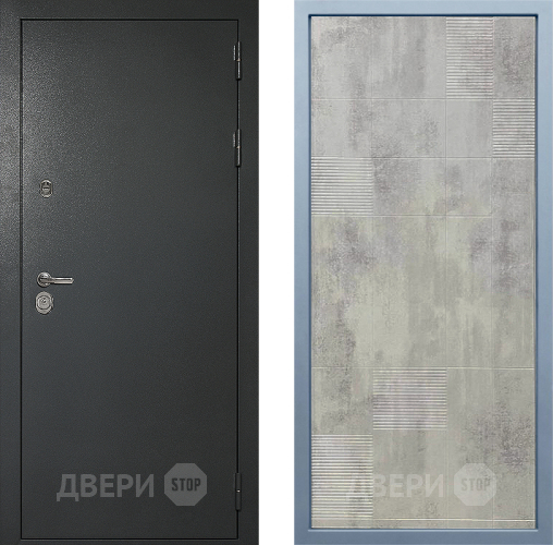 Входная металлическая Дверь Дива МД-40 Титан Д-4 Бетон темный в Подольск