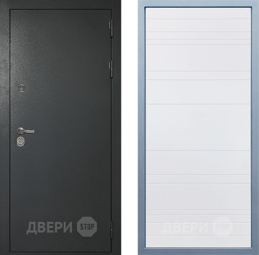 Входная металлическая Дверь Дива МД-40 Титан Д-5 Белый в Подольск