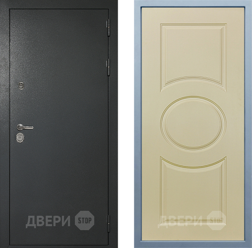 Входная металлическая Дверь Дива МД-40 Титан Д-8 Шампань в Подольск