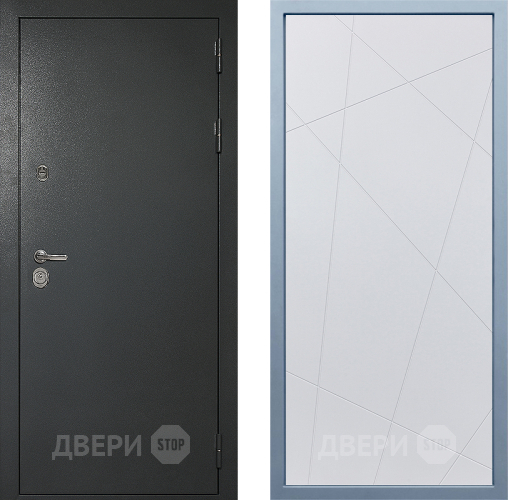 Входная металлическая Дверь Дива МД-40 Титан Д-11 Белый в Подольск