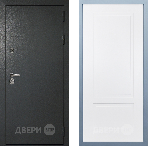Входная металлическая Дверь Дива МД-40 Титан Н-7 Белый в Подольск