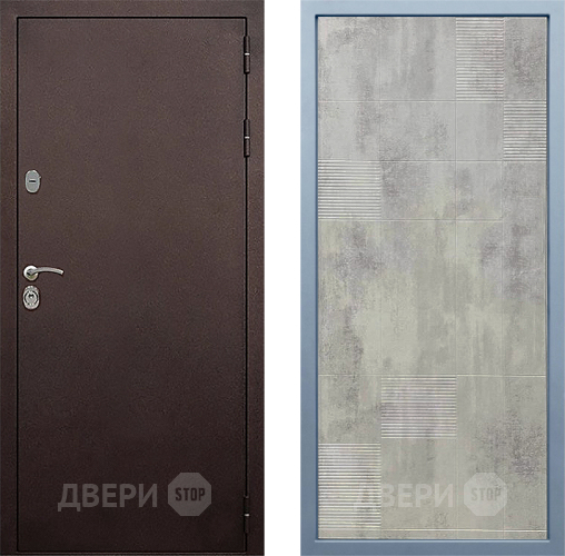 Входная металлическая Дверь Дива МД-40 Медь Д-4 Бетон темный в Подольск