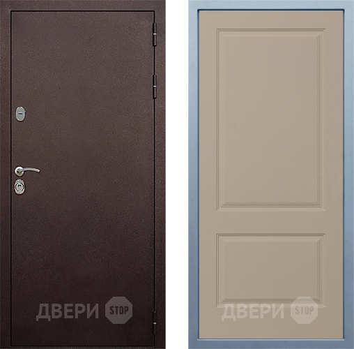 Входная металлическая Дверь Дива МД-40 Медь Д-7 Шампань в Подольск