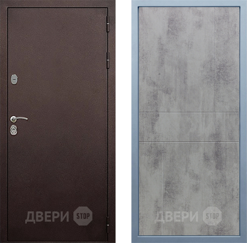 Дверь Дива МД-40 Медь М-1 Бетон темный в Подольск