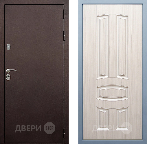 Входная металлическая Дверь Дива МД-40 Медь М-3 Сандал белый в Подольск