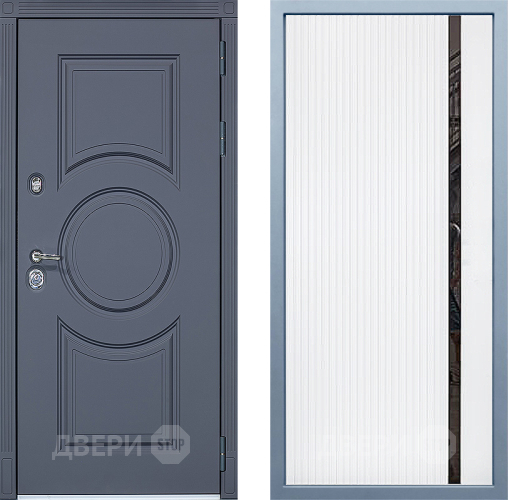 Входная металлическая Дверь Дива МХ-30 STR МХ-46 Белый матовый в Подольск