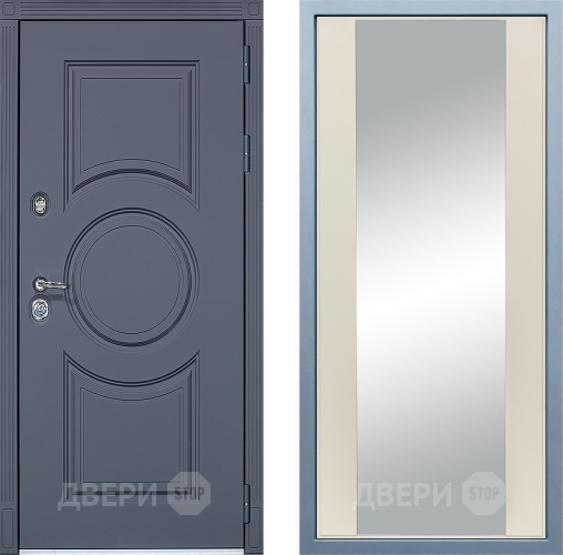 Входная металлическая Дверь Дива МХ-30 STR Д-15 Зеркало Шампань в Подольск