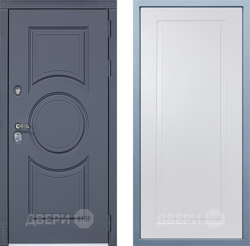Входная металлическая Дверь Дива МХ-30 STR Н-10 Белый в Подольск