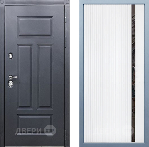 Входная металлическая Дверь Дива МХ-29 STR МХ-46 Белый матовый в Подольск