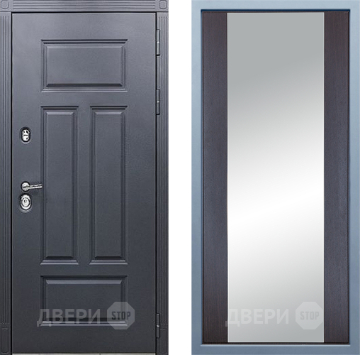 Входная металлическая Дверь Дива МХ-29 STR Д-15 Зеркало Венге в Подольск