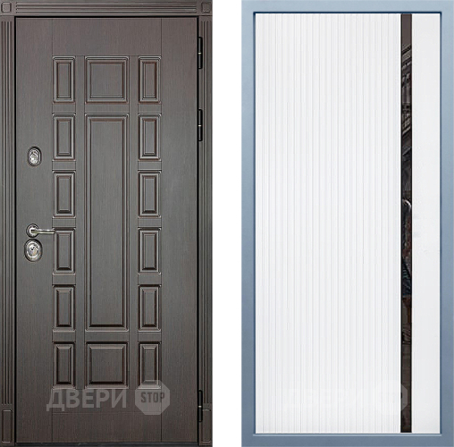 Входная металлическая Дверь Дива МХ-53 STR МХ-46 Белый матовый в Подольск