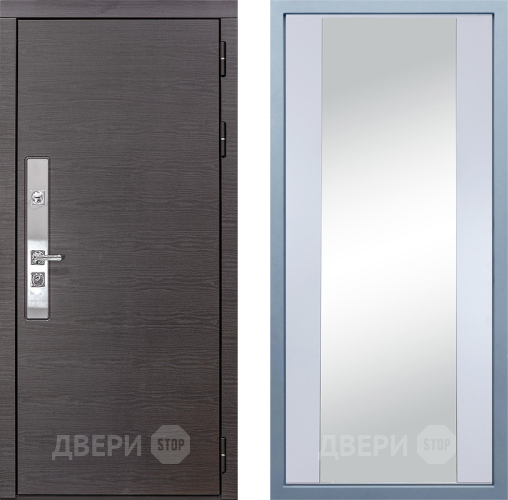 Входная металлическая Дверь Дива МХ-39 STR Д-15 Зеркало Белый в Подольск