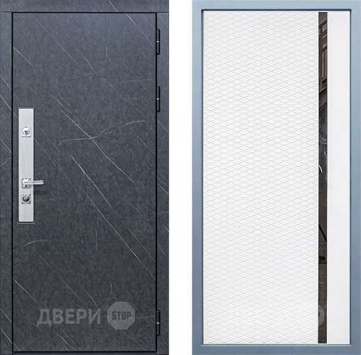 Входная металлическая Дверь Дива МХ-26 STR МХ-47 Белый матовый в Подольск