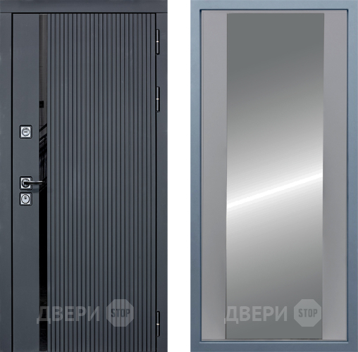 Входная металлическая Дверь Дива МХ-46 STR Д-15 Зеркало Силк Маус в Подольск