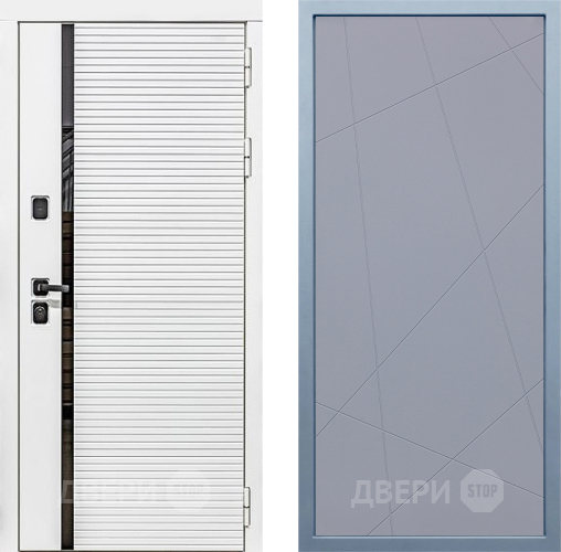 Входная металлическая Дверь Дива МХ-45 Белая STR Д-11 Силк Маус в Подольск
