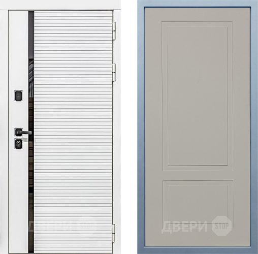 Входная металлическая Дверь Дива МХ-45 Белая STR Н-7 Шампань в Подольск