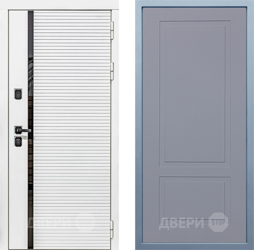 Входная металлическая Дверь Дива МХ-45 Белая STR Н-7 Силк Маус в Подольск