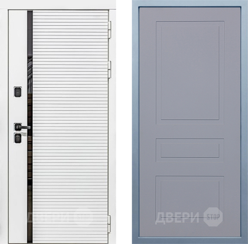 Входная металлическая Дверь Дива МХ-45 Белая STR Н-13 Силк Маус в Подольск