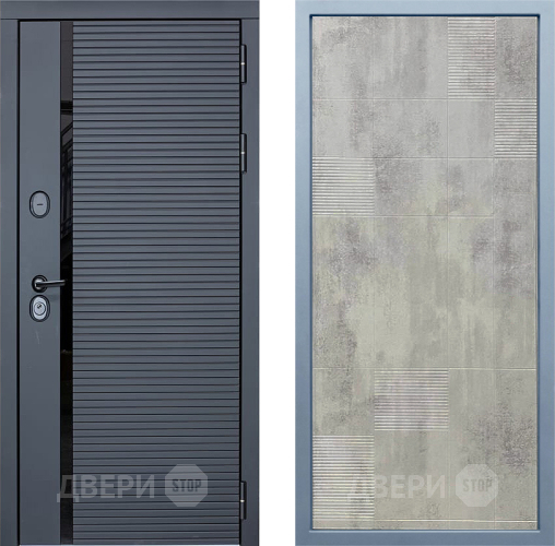 Входная металлическая Дверь Дива МХ-45 STR Д-4 Бетон темный в Подольск