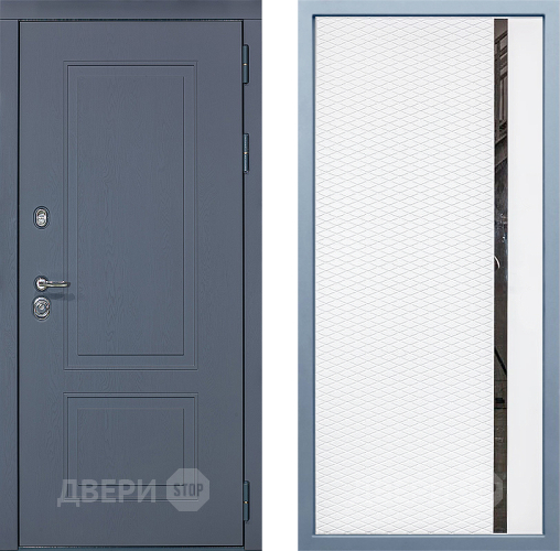 Входная металлическая Дверь Дива МХ-38 STR МХ-47 Белый матовый в Подольск