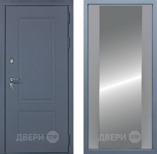 Входная металлическая Дверь Дива МХ-38 STR Д-15 Зеркало Силк Маус в Подольск