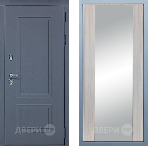 Входная металлическая Дверь Дива МХ-38 STR Д-15 Зеркало Сандал белый в Подольск
