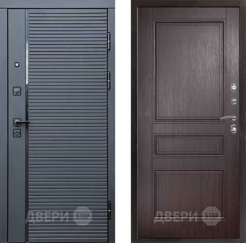 Входная металлическая Дверь Престиж Черная Линия Классика Венге в Подольск