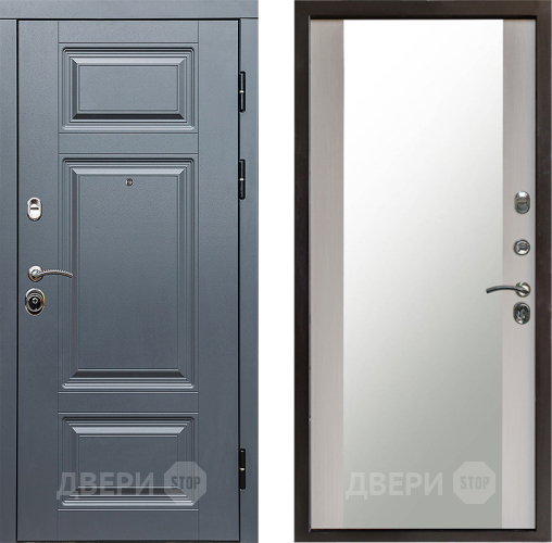 Входная металлическая Дверь Престиж Премиум Зеркало Лиственница белая в Подольск