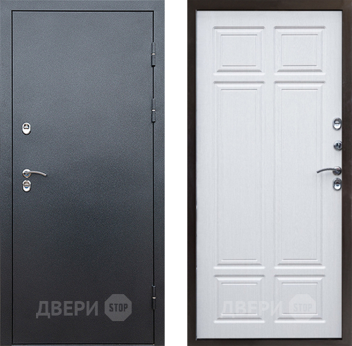 Входная металлическая Дверь Престиж TERMO с терморазрывом Снегирь Серебро Премиум Лиственница белая в Подольск