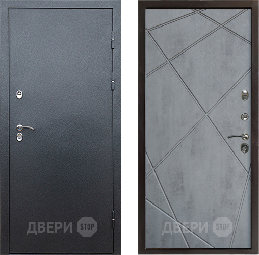 Входная металлическая Дверь Престиж TERMO с терморазрывом Снегирь Серебро Лучи Бетон темный в Подольск