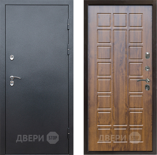 Входная металлическая Дверь Престиж TERMO с терморазрывом Снегирь Серебро Престиж Дуб в Подольск