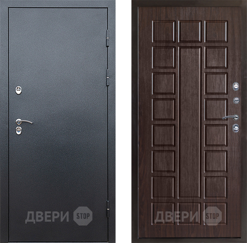 Входная металлическая Дверь Престиж TERMO с терморазрывом Снегирь Серебро Престиж Венге в Подольск