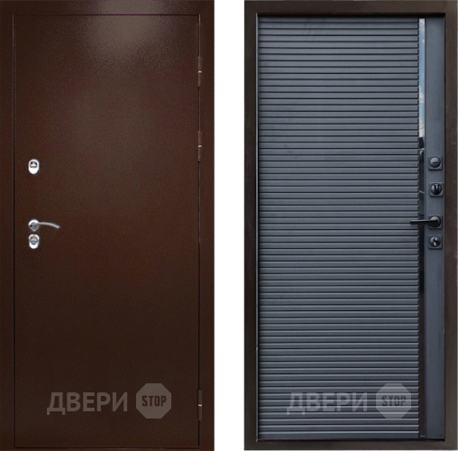 Входная металлическая Дверь Престиж TERMO с терморазрывом Снегирь Медь Porte Черный кварц в Подольск