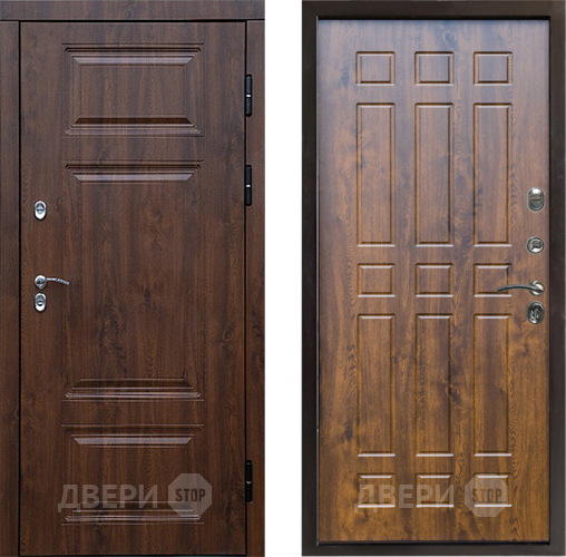 Входная металлическая Дверь Престиж TERMO с терморазрывом Премиум Орех Спарта Дуб в Подольск
