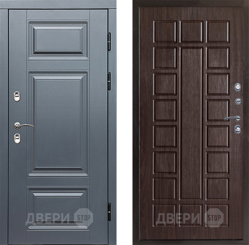 Входная металлическая Дверь Престиж TERMO с терморазрывом Премиум Грэй Престиж Венге в Подольск